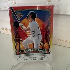 2025 Panini Prospect Edition Prepping Pros Green #2 Bryce Rainer Detroit Tigers 