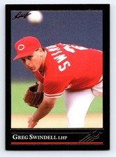 1992 Leaf #384 Greg Swindell Black Gold Cincinnati Reds