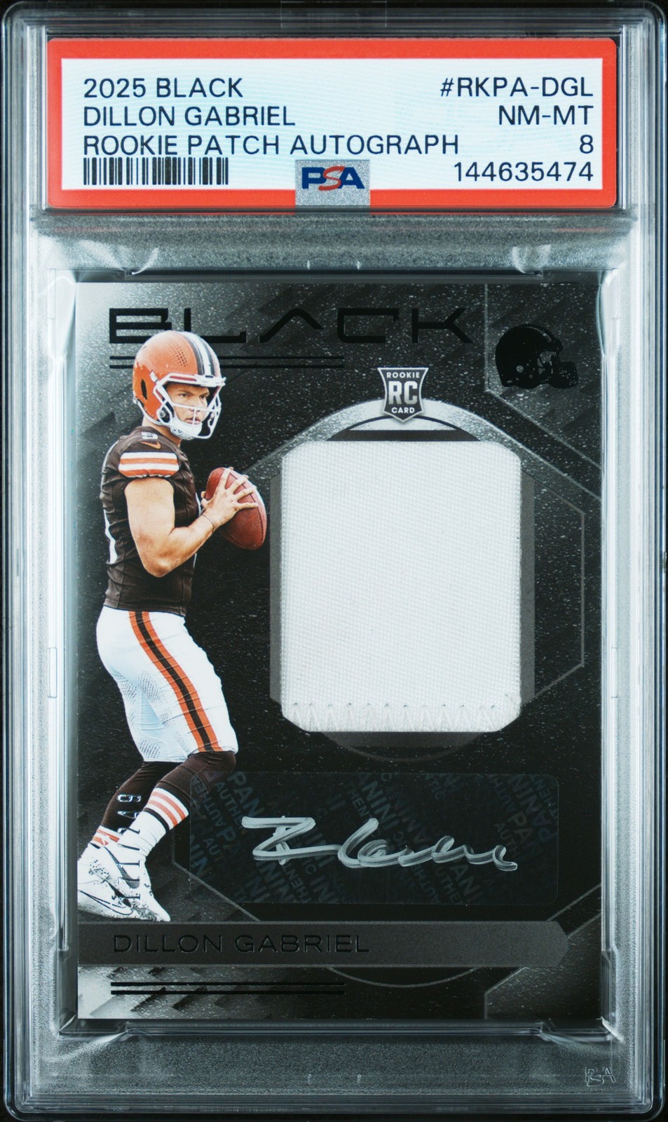 Dillon Gabriel Panini Black Rookie Patch Autographs #RKPADGL Base