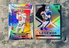 Eli Manning 2022 Rookies & Stars Airborne Silver Prizm & Prestige Legends Holo