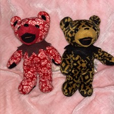 Grateful Dead Liquid Blue Bean Bear Plush Lot Beauty dark hollow