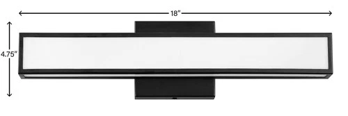Hinkley Alto 18" Wide Modern Black and White Linear LED Bath Light - Picture 6 of 8
