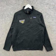 Patagonia Fleece Mens Medium Black Better Sweater Jacket Pullover 1/4 Zip Top