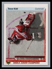 1990-91 Upper Deck Hockey #463 Trevor Kidd WJC Rookie Card RC Calgary Flames