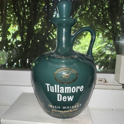   Tullamore Dew Irish Whiskey Jug/Bottle/Decanter Empty 750ml Wade Ceramic
