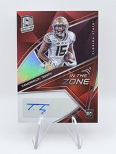Tamorrion Terry - 2021 Chronicles Spectra Draft In the Zone Auto Red /25 RC SSP