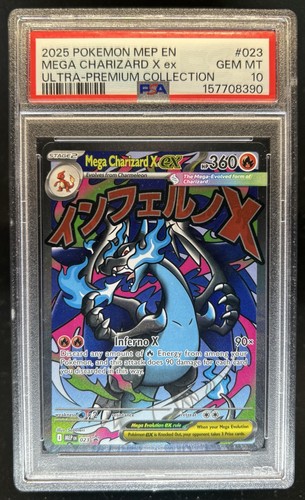 2026 Pokemon MEP Black Star Promos Mega Charizard X ex #023 PSA 10 GEM MINT (90)