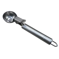 Stainless Steel Ice Cream Scoop Easy Trigger Release Push Out Style