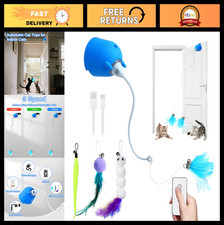 Interactive Rechargeable Cat Toy for Indoor Cats, Hanging Door Electric with 4 F