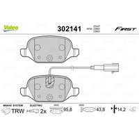 Valeo BremsbeläGe BremsklöTze Hinten FüR Fiat 500 312_ 1.4 0.9 Lancia 302141