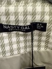 Nasty Gal The Checks In The Mail Double-Breasted Blazer Sage Womens Sz 2 — photo 4