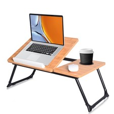 Adjustable Laptop Desk Stand with Cup Holder, Portable Lap Desk for Computer,...