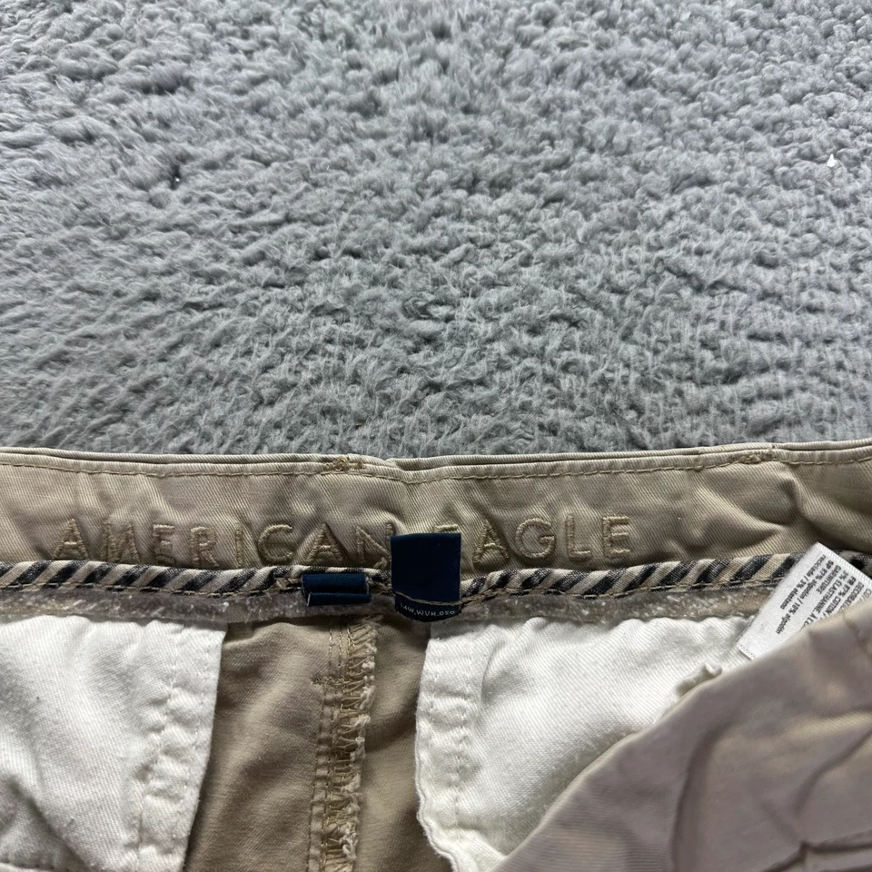 American Eagle Outfitters Pant Mens 30x36 Beige Cotton Khakis Slim Fit Workwear - Image 3 of 4