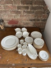 Royal Worcester Viceroy Bone China Dinner Service 60pc Set Plates, Bowls, Cups