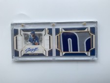 2025 Panini National Treasures Matt Shaw RC Jumbo Auto Material Booklet 6/10