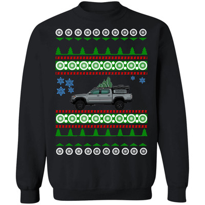 truck like a 3rd gen Tacoma Cement Gray Ugly Christmas Sweater Sweatshirt