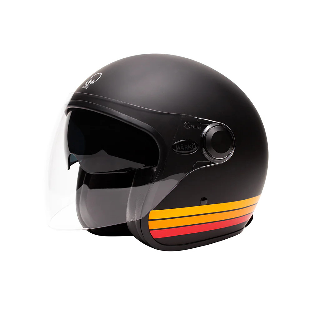 Casque BOREAL jet 22.06 avec écran anti-rayures et ventilation été