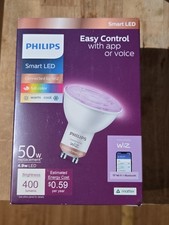 Philips Smart Led 50w Gu10 Bulb White And Color Ambiance 400lm Color-change Philips Smart Led 50w Gu10 Bulb White And Color Ambiance 400lm Color-change