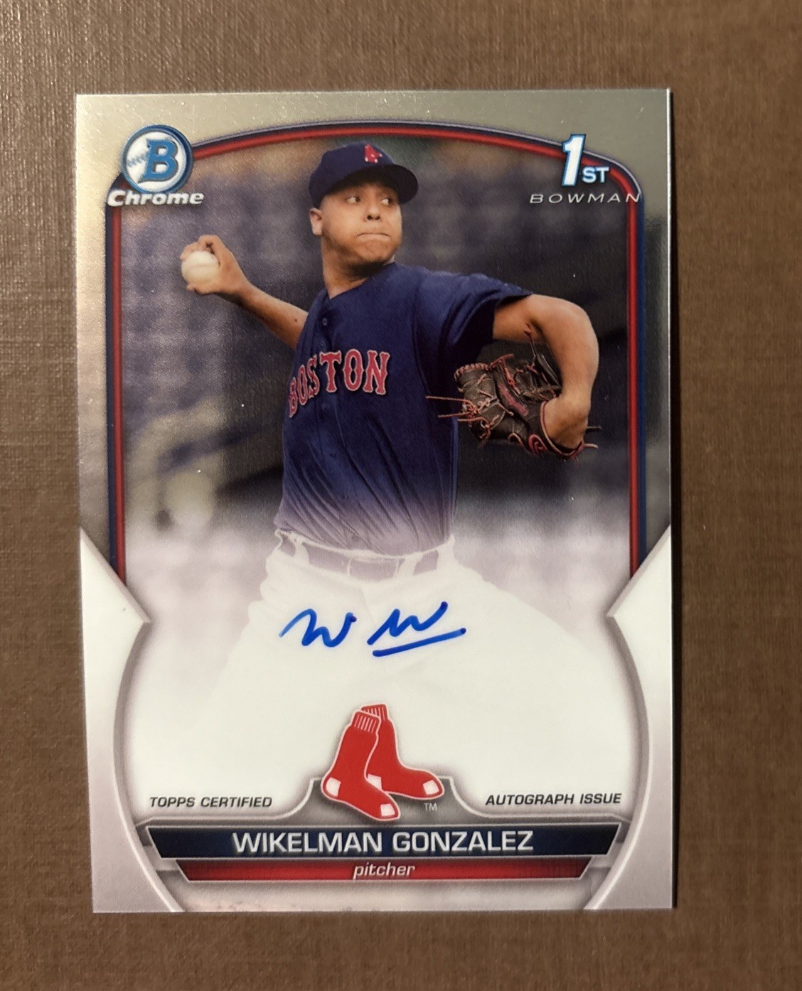2023 Bowman Chrome Wikelman Gonzalez 1st Bowman Chrome Prospect Auto #CPA-WG