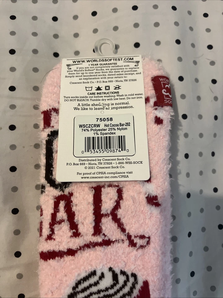 Calcetines más suaves del mundo - Colección acogedora - Barra de cacao caliente - Longitud doble - NUEVO Foto 3 de 4