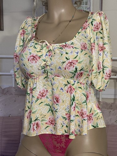 Hippy Boho Peasant Milkmaid Wench Fairy Whimsy Goth Romantic On Off Shoulder Top - Picture 9 of 24