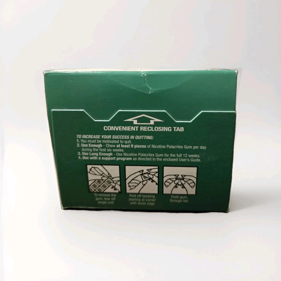 Goma de nicotina Rite-Aid 2 mg sabor fresco a menta•Ayuda para dejar de fumar• caduca 01/2026 Foto 4 de 4