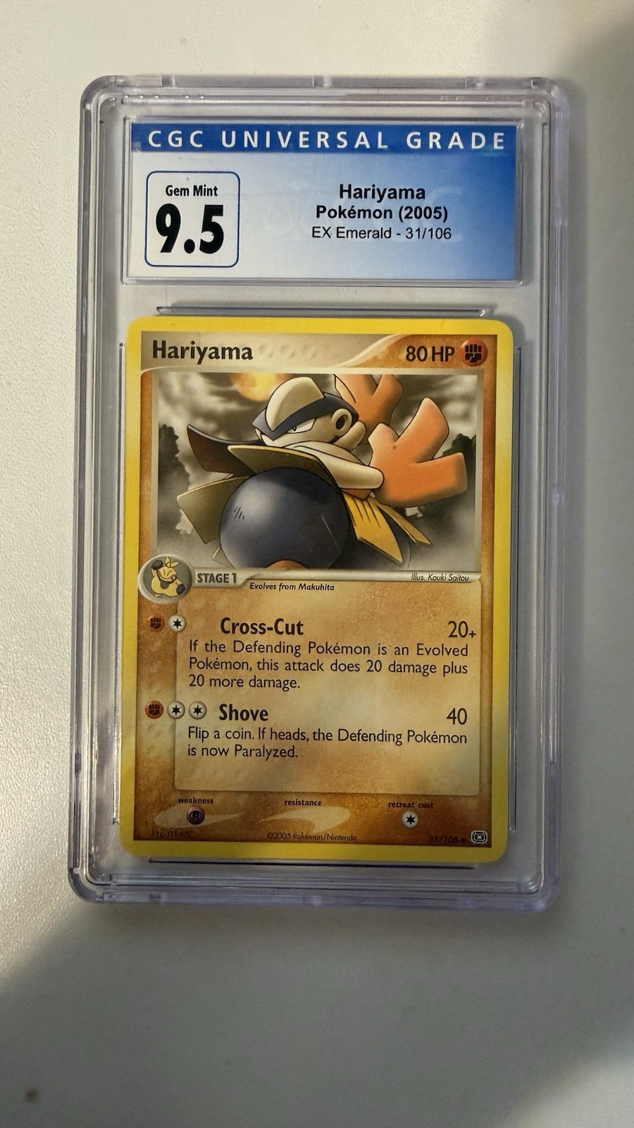 Hariyama EX Emerald 31/106 CGC 9.5