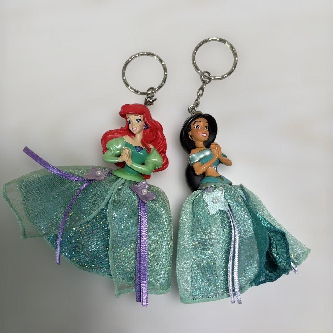Disney Ariel Dress Keychain Jasmine 2 Piece Set