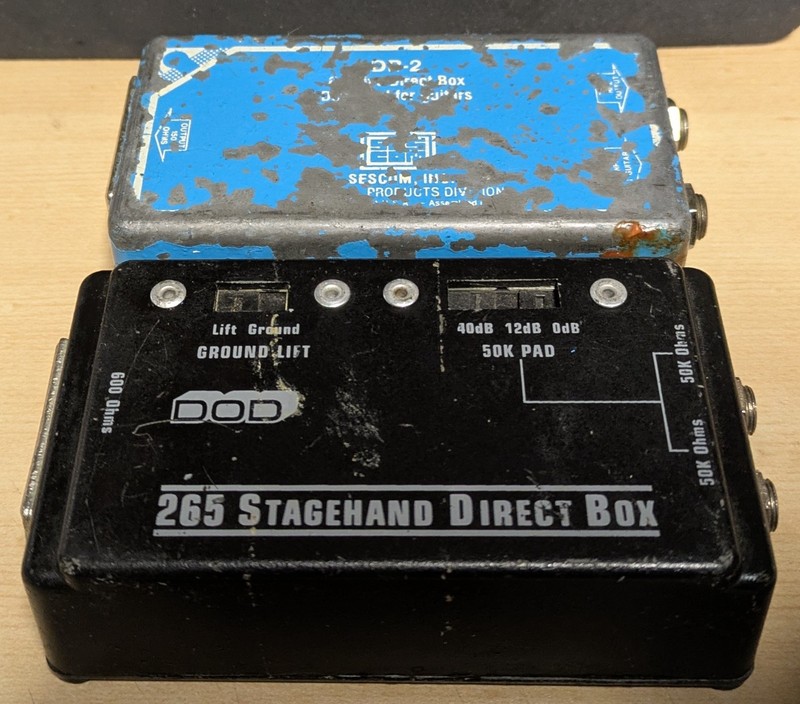 DOD 265 Stagehand & Sescom Sm-2 Direct Box (tested, see notes)