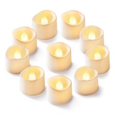 24/48 Pack LED Tea Lights Battery Operated Flameless Votive Candles Warm White