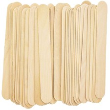 200 Pieces Jumbo Craft Sticks, Premium Natural Wood for Building, Mixing, and...