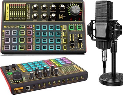 K300 Podcast Equipment Bundle, With Podcast Condenser Microphone, Voice Chang...