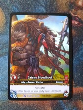 World of Warcraft Karte CCG TCG - Cairne Bloodhoof Extended Art Promo - Schlagzeug