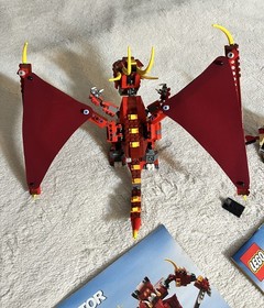 Lego Creator 3 in 1 Fiery Legend set 6751 &ldquo;BUILT&rdquo;  With Manuals