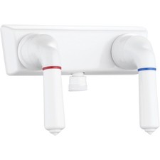 RV Shower Faucet, 4 inch Rv Shower Valve Diverter with Dual Levers Hot/Cold C...