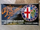 ALFA ROMEO porcelain sign advertising vintage garage 27" Italia Agenzia Generale