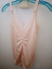 Vintage Junerose Body Shaper Bodysuit Girdle Bra Nylon  Spandex Sz M Exquisite 
