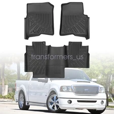 TPE Floor Mats Liners Set Fits 2004 2005 2006 2007 2008 Ford F-150 SuperCrew Cab