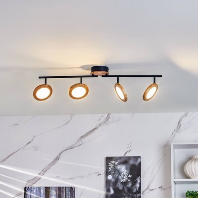 Lindby LED Deckenlampe dimmbar über Wandschalter, Deckenstrahler drehbar und sch