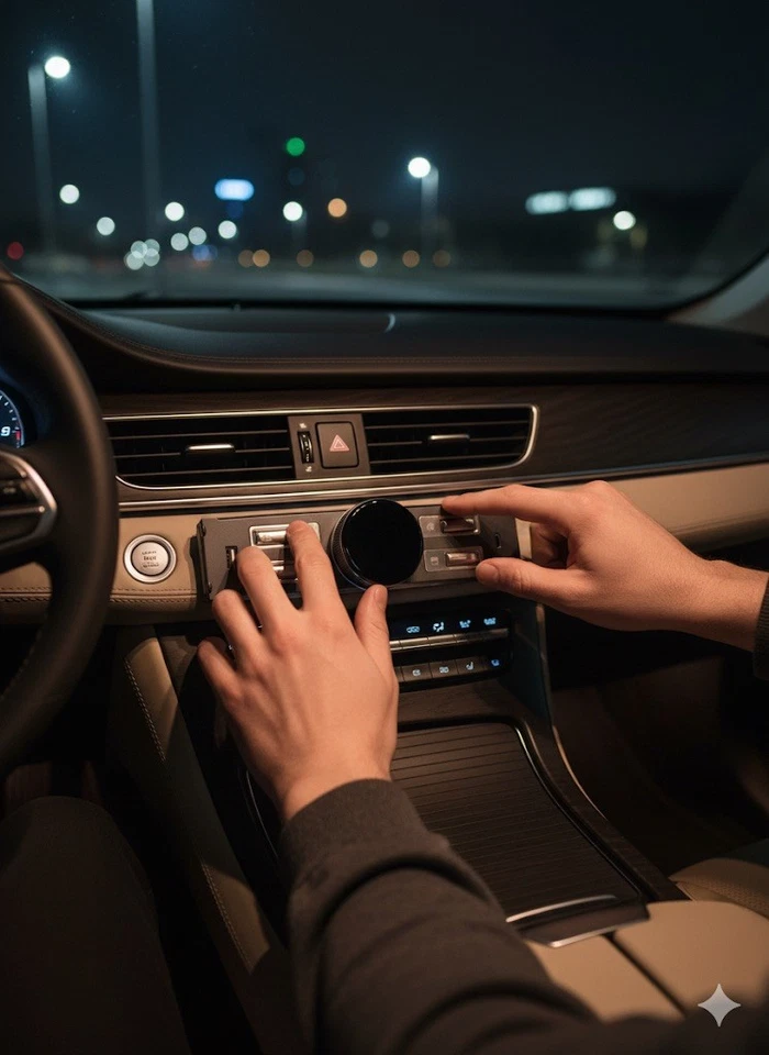 Docking station botão LCD controle inteligente para AS2059 Tesla modelo 3/Ynovo em folha - Imagem 3 de 4