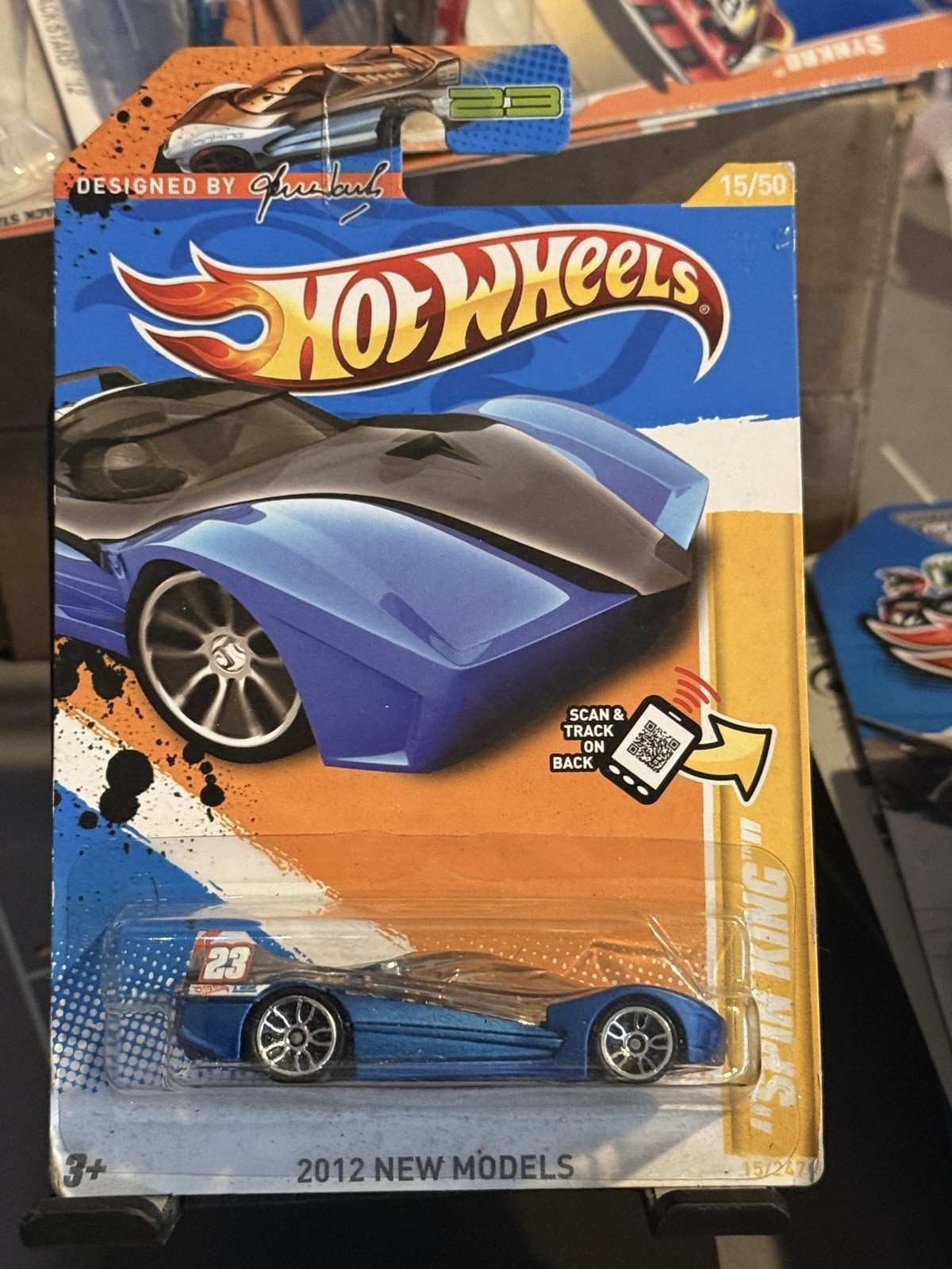 2012 Hot Wheels '12 New Models 15/247 Spin King Shane Warne Blue 15/50 ‘