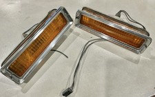 1975 1976 Cadillac Eldorado Bumper Marker Signal Light Left And Right 2pc