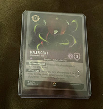 Disney Lorcana TCG Enchanted Foil Maleficent Mistress of All Evil 209/204