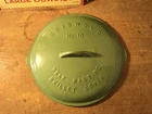 New ListingGriswold #10 Green Enameled Cast Iron Skillet Lid #470 Large Block Logo LID ONLY