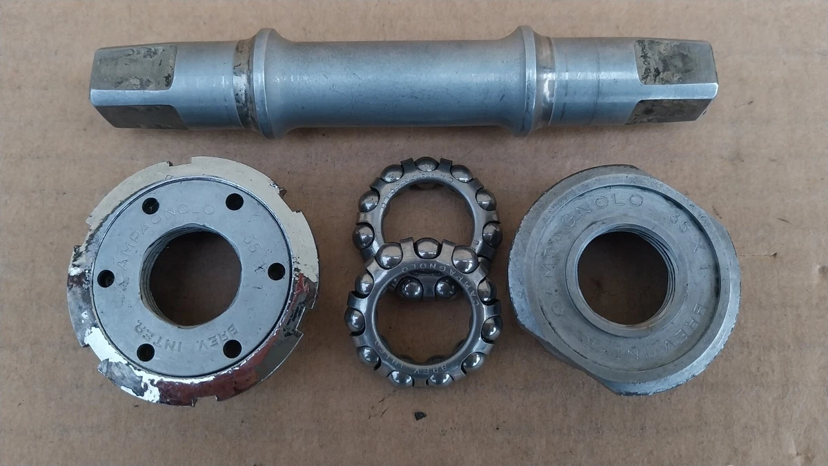 BOITIER DE PÉDALIER CAMPAGNOLO RECORD axe carré 1.37/24 longueur 102 Min EUR 95,00 - FR