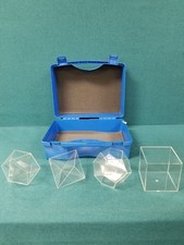 Set of 4 Educational Models Geometric Model Set Missing Pyramid in Case