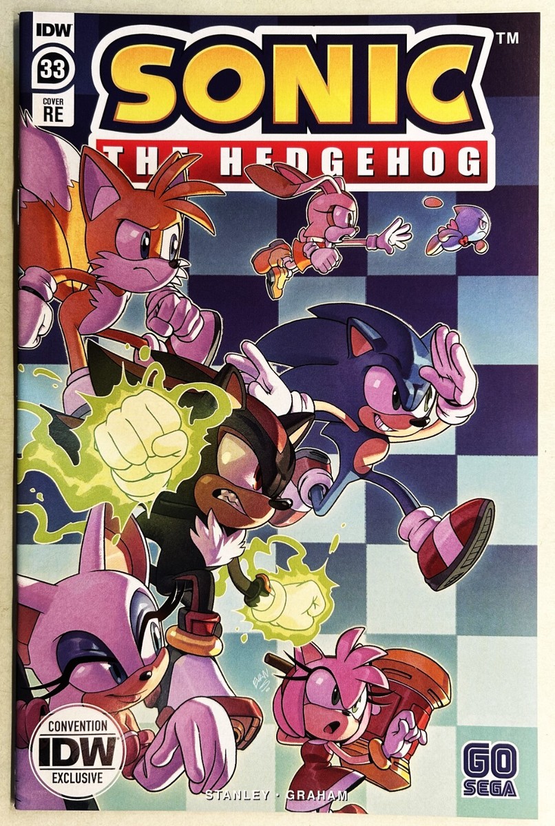 SONIC HEDGEHOG Comic Book IDW #33 RE Convention Exclusive Cover