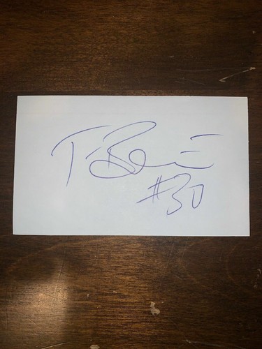 TENYWA BONSEU - SOCCER - AUTOGRAPH SIGNED - INDEX CARD -AUTHENTIC - C1074