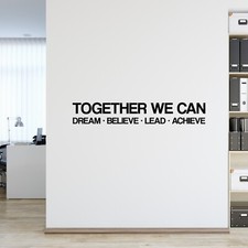 Teamwork Motivational and Inspirational Office Wall Decal Sticker Vinyl Quote