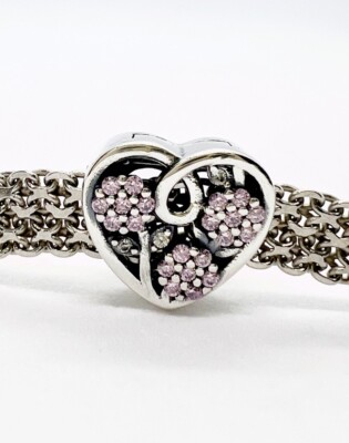 Blume Blüte Charm für Mesh Armband Floral Echt 925 Sterling Silber  